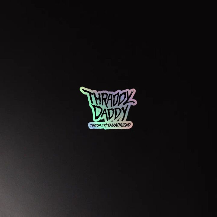 Thraddy Daddy Grunge Holographic sticker product image (2)