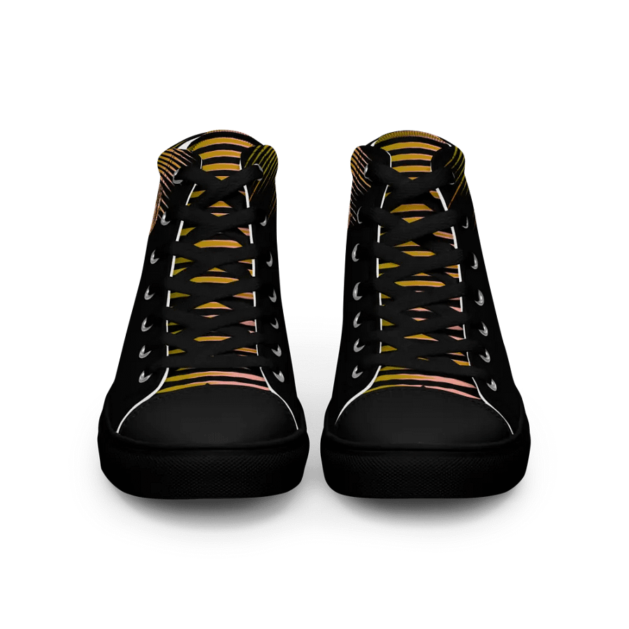 Glitchy Distortion Men's High Tops product image (4)