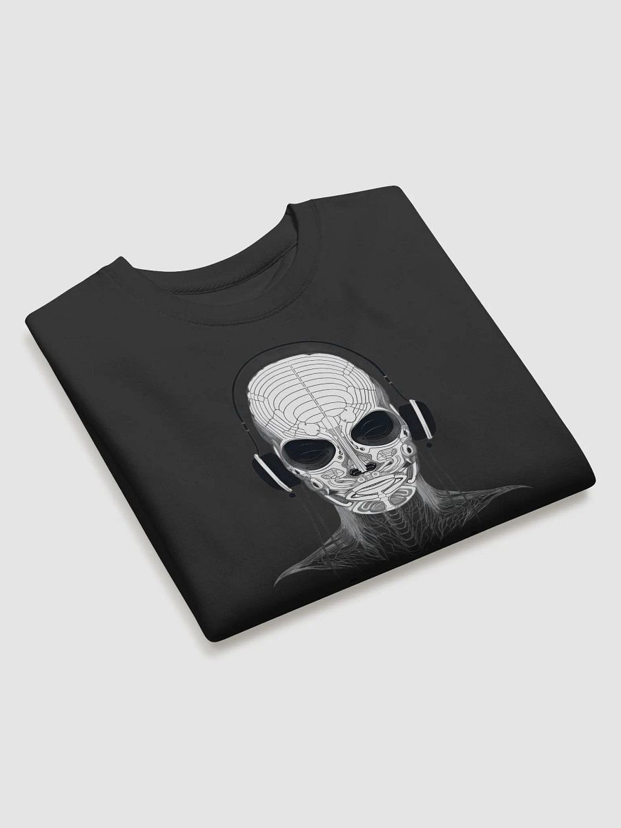 Cool Alien in Headphones Long Sleeve Sweater – Funky Sci-Fi Music Pullover product image (15)