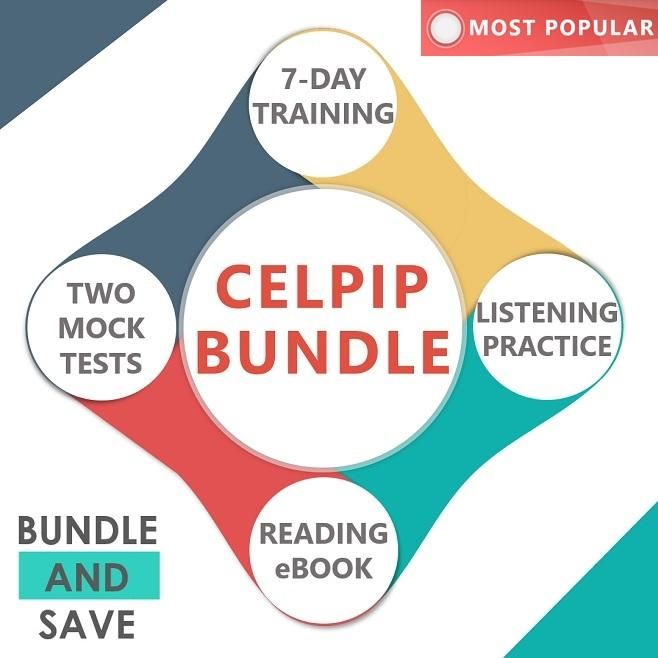 CELPIP PLUS - 7-day CELPIP Training + Listening + Reading + 2 Mock Tests product image (1)