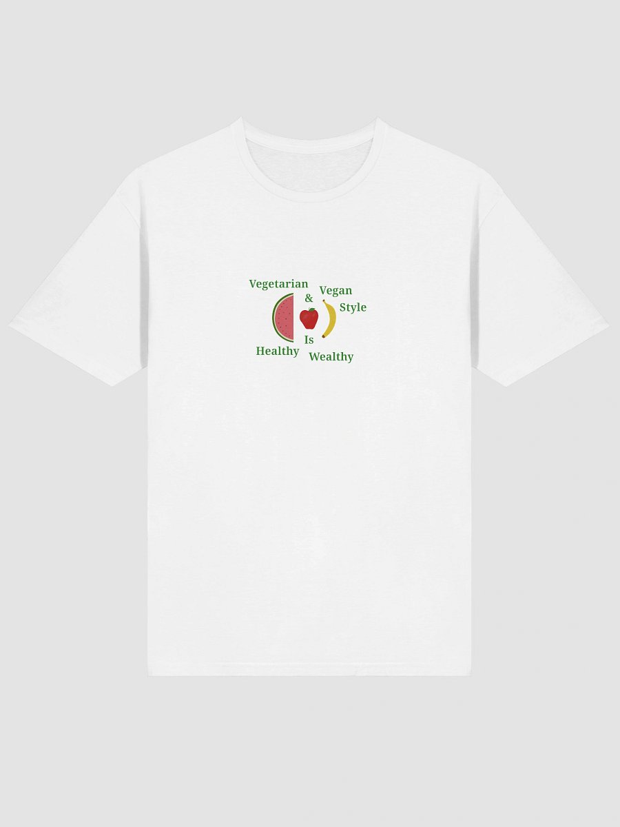 Healthy & Wealthy Vegetarian T-Shirt product image (3)