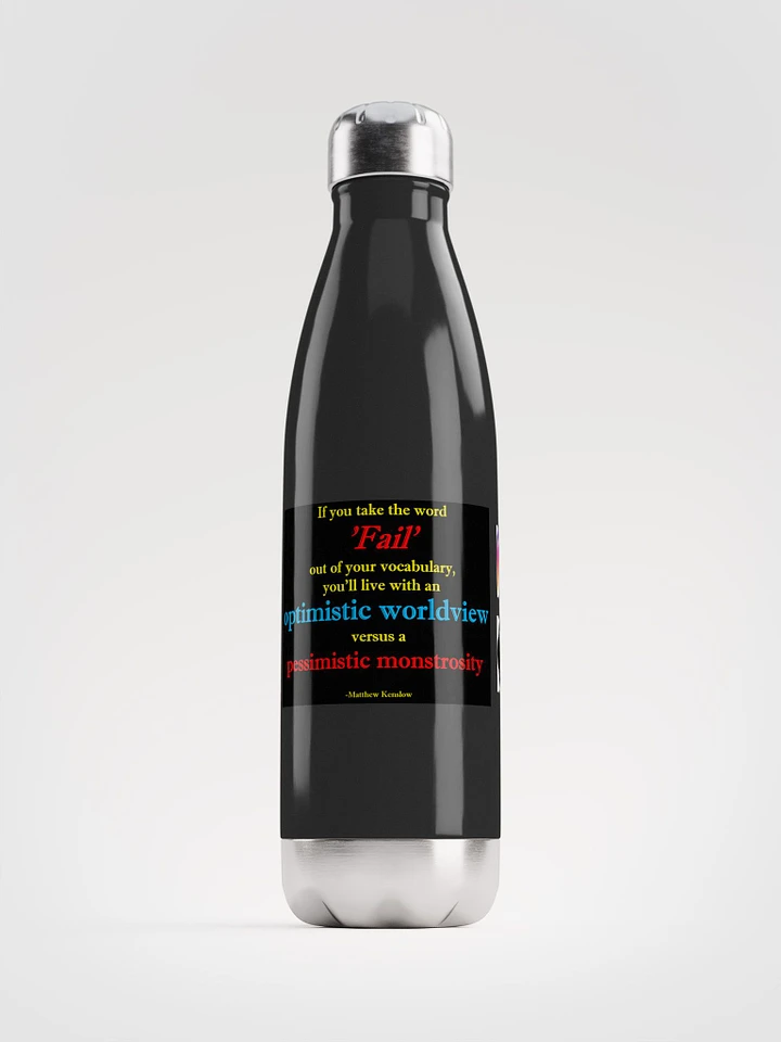 Stainless Steel Water Bottle with Quote 3 product image (1)