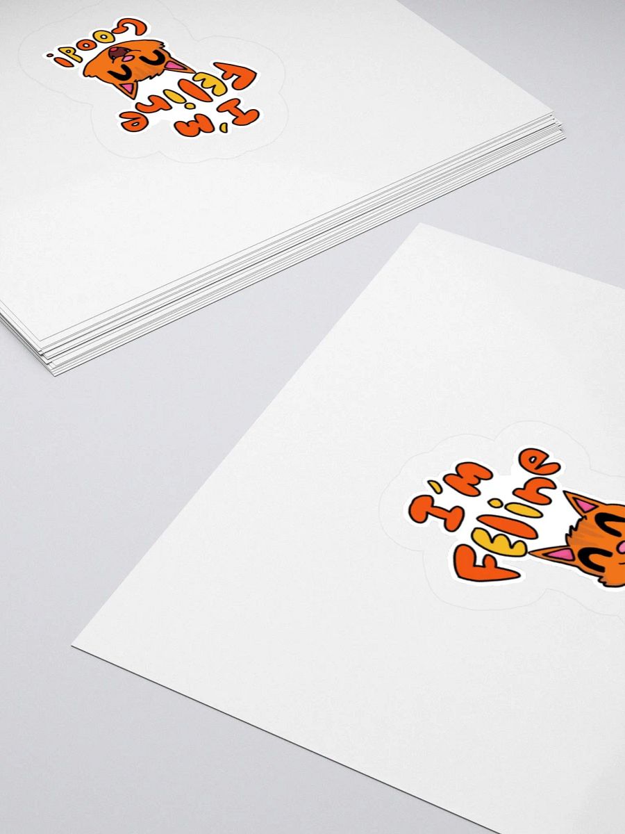 "I'm Feline Good" Kiss-Cut Sticker product image (4)