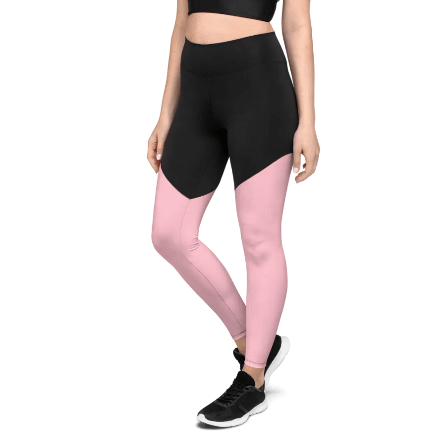 Plain Color Pink Sports Leggings product image (5)