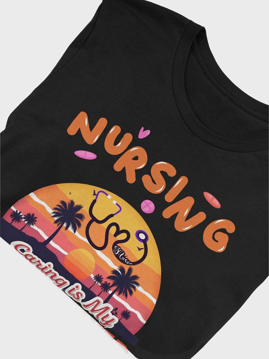 Caring is My Superpower Sunset T-Shirt product image (50)