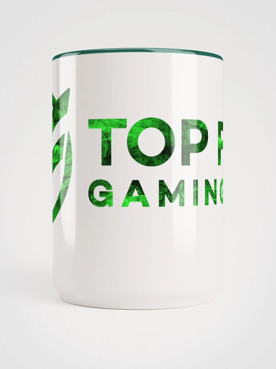 TopFrag™ Green Spiral Ceramic Mug with Color Inside product image (2)