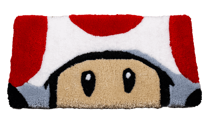 Desk Rug: Mushroom Video Game Guy product image (1)