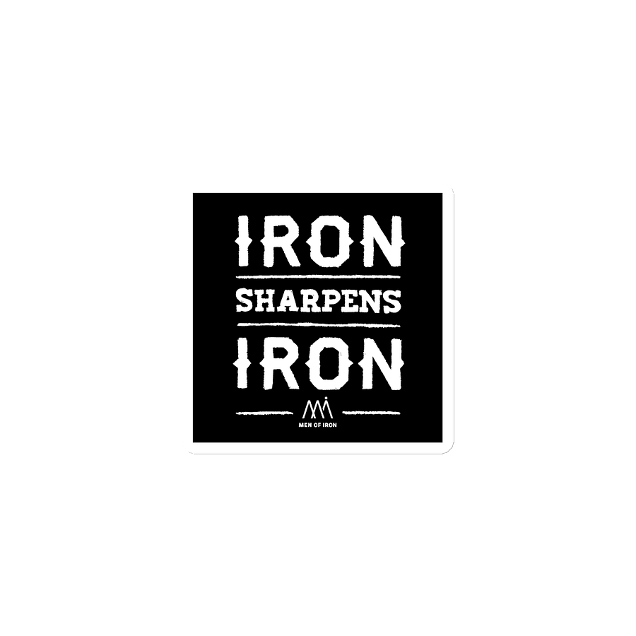 IRON SHARPENS IRON Die-Cut Magnets product image (1)
