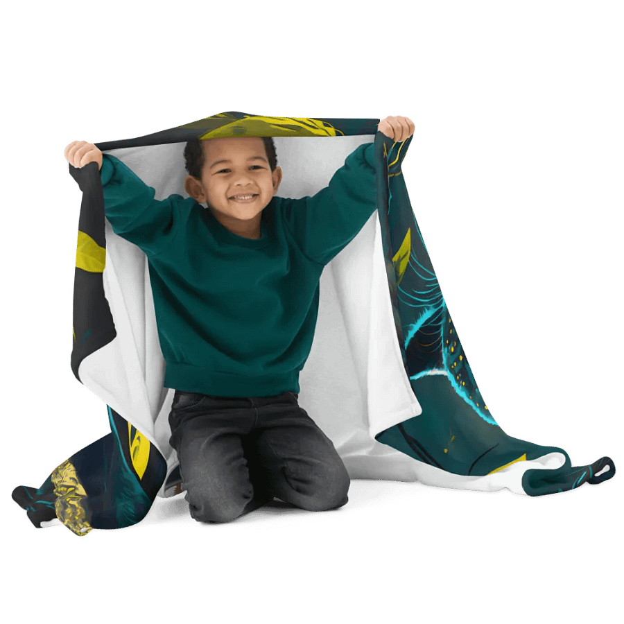 Black Panther Wild Animal Enchanted Forest Throw Blanket product image (2)