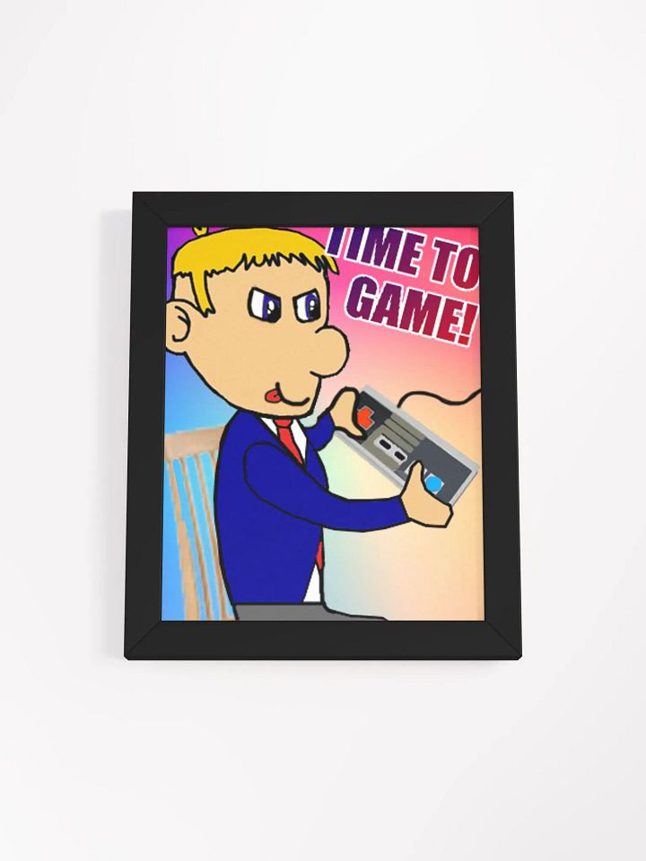 Rectangle 'Time To Game' Framed Poster product image (1)