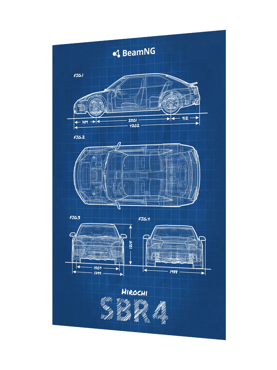 Hirochi SBR4 Blueprint Poster product image (3)