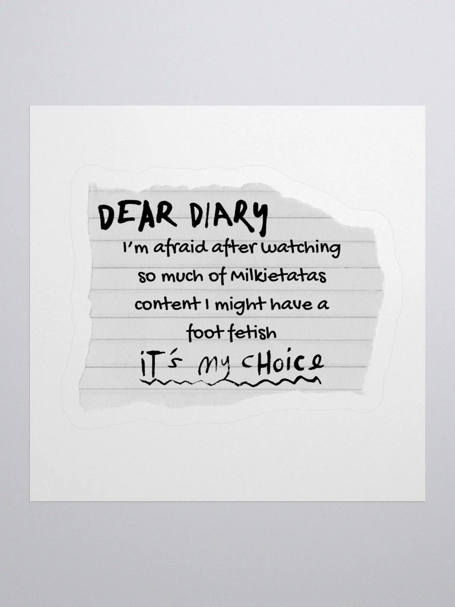 "DEAR DIARY" Sticker product image (3)