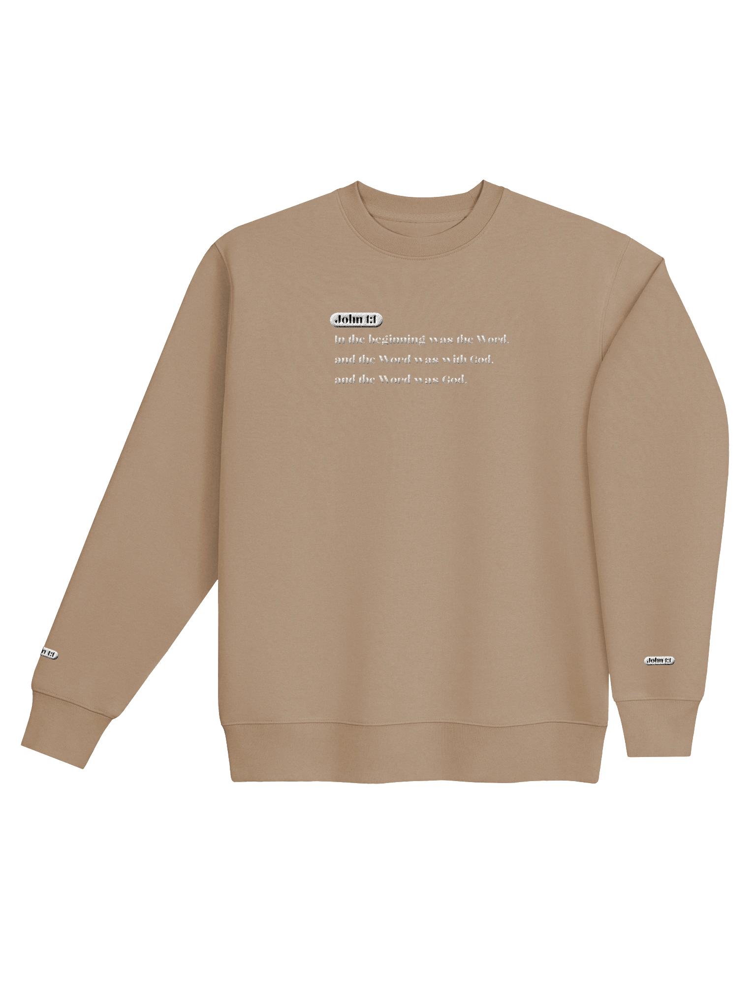 Bold Scripture Sweatshirt Embroidered - John 1:1 Co. product image (12)