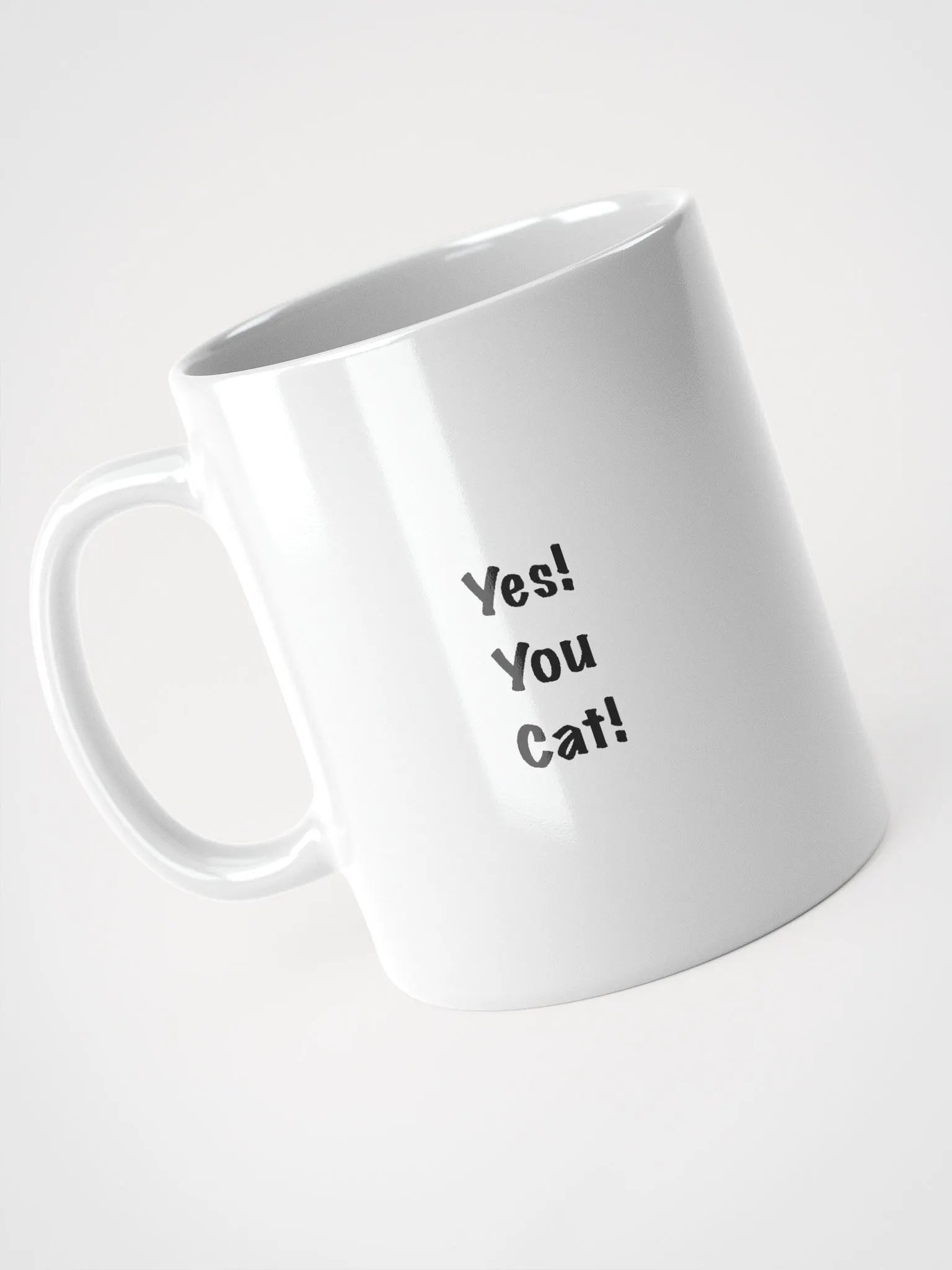 Yes! You Cat! White and blue 11oz mug product image (2)