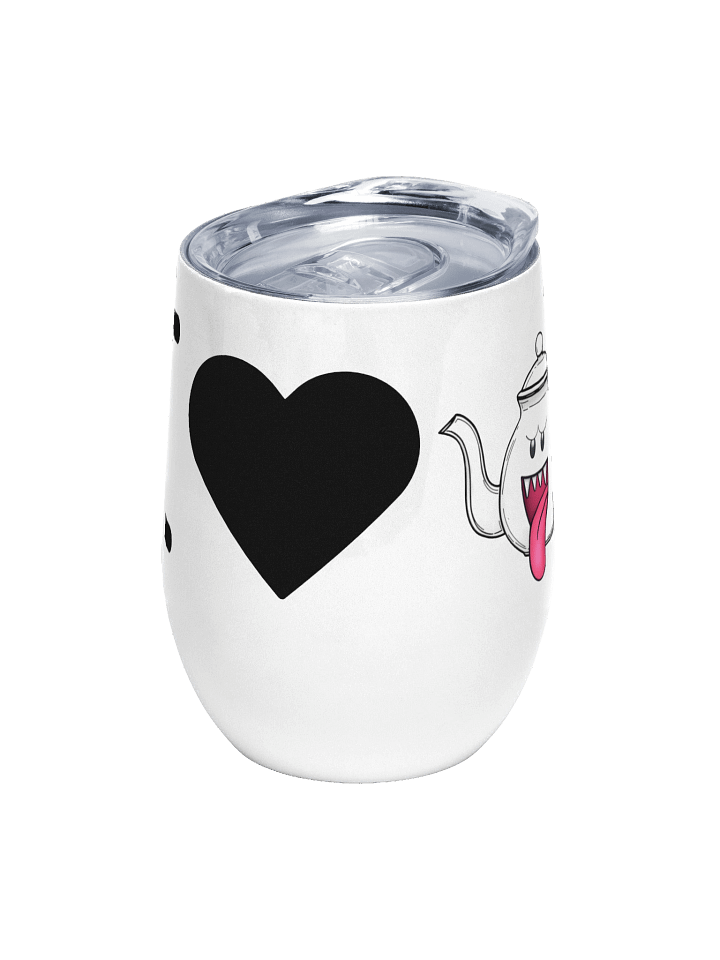 I Love Boo-Tea Stainless Steel Wine Tumbler product image (1)