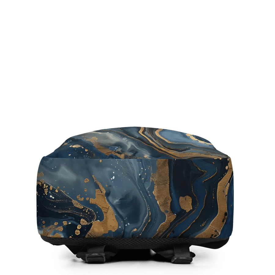 Marbled Blue & Gold All-Over Backpack product image (2)