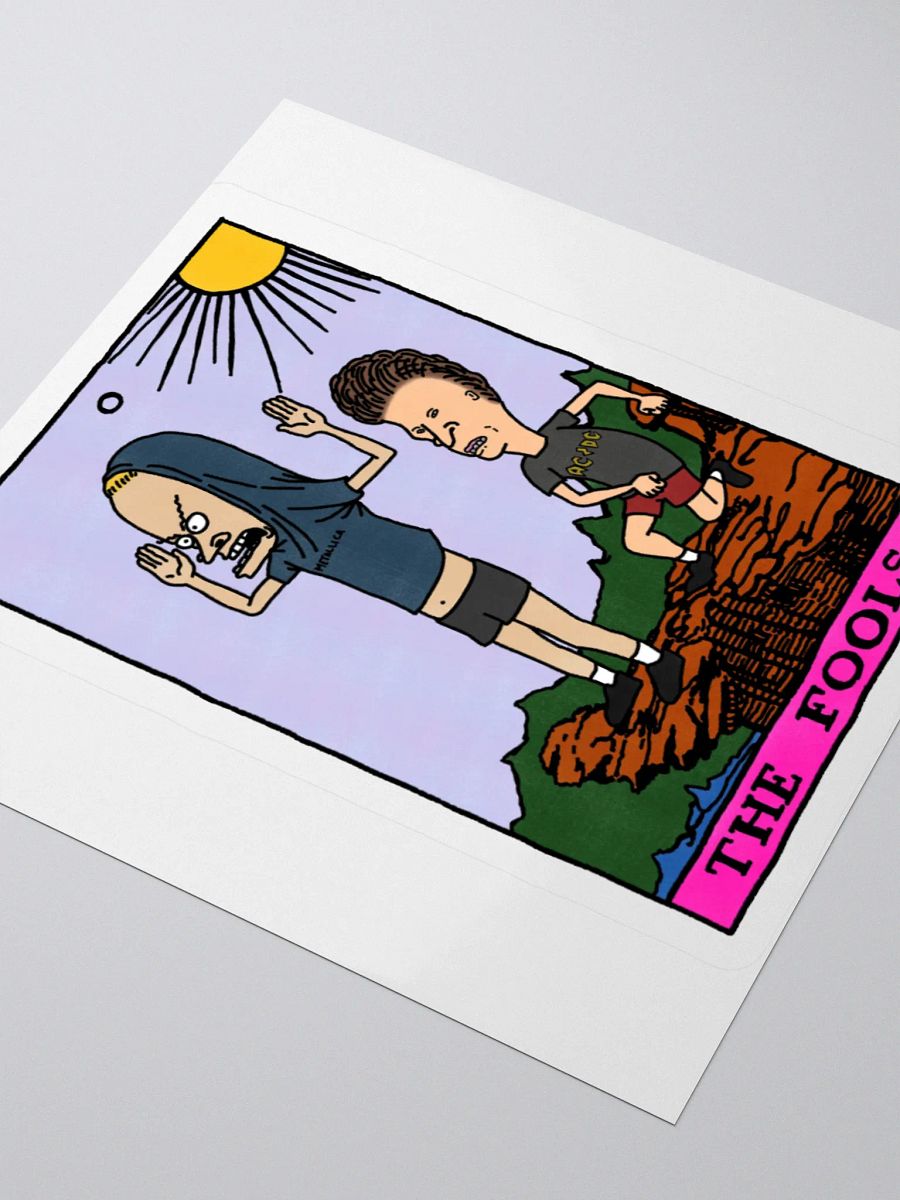 Cornholio Beavis and Butthead Fool Tarot Card Sticker product image (3)