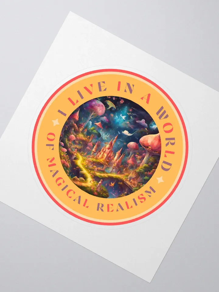 I Live in a World of Magical Realism Stickers product image (6)