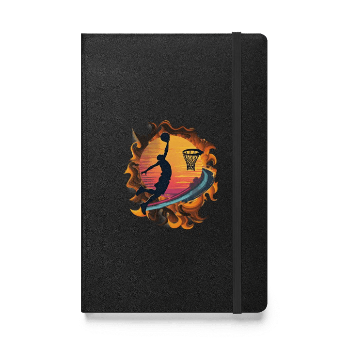 Space Shooter Basketball Sunset Slam Hardcover Notebook product image (1)