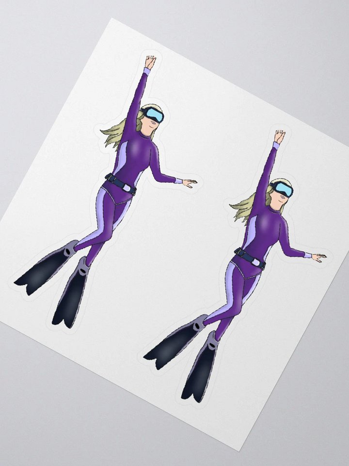Free Diver Sticker Set product image (2)
