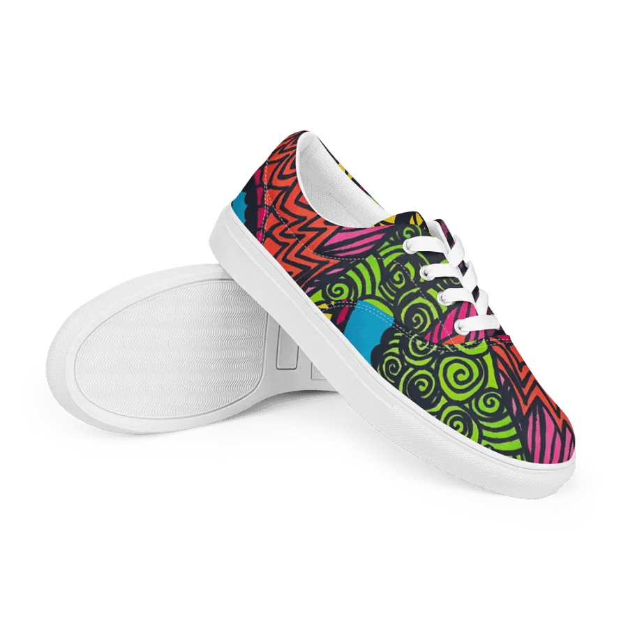 Women's Psychedelic Motion Canvas Shoes product image (7)