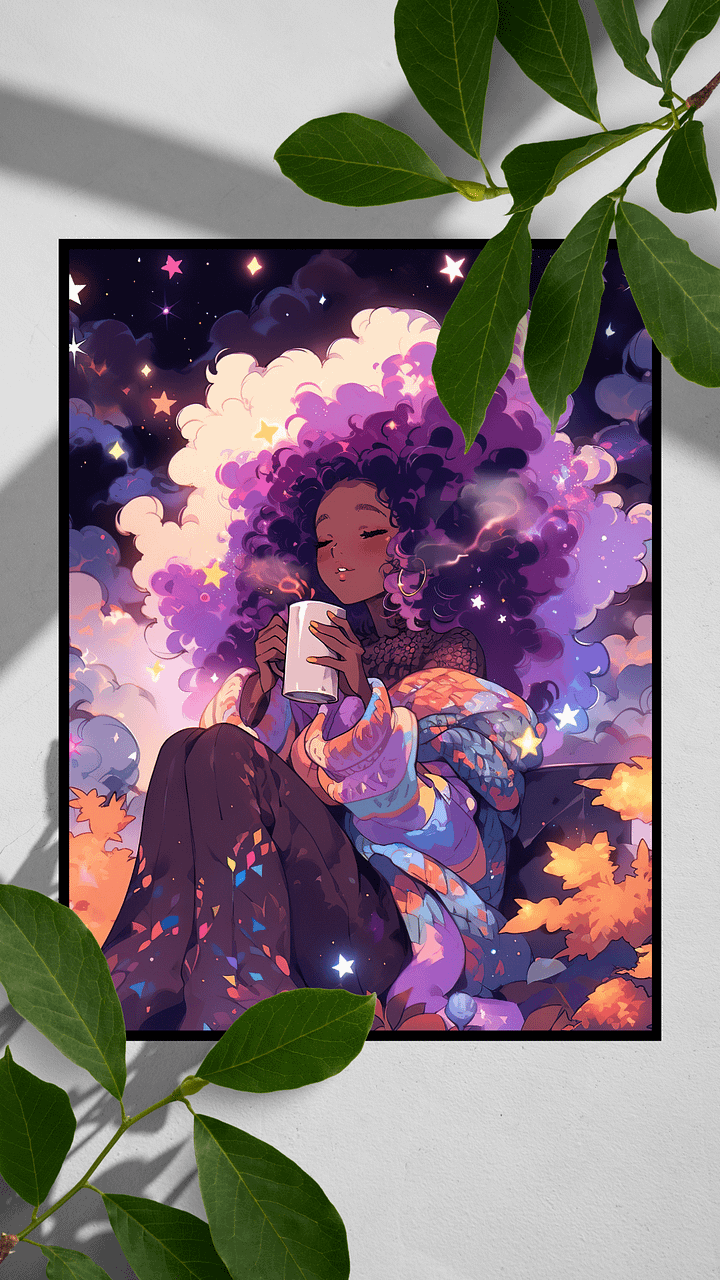 Lavender Latte Dreams on Matte Paper Poster product image (1)