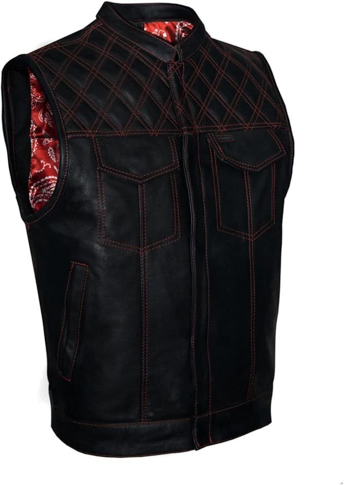 Black & Red Moto Vest [MENS] product image (1)