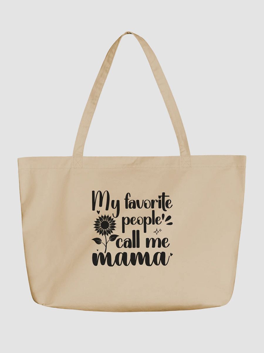 My Favorite People Call Me Mama, Eco Tote Bag - Cream product image (2)
