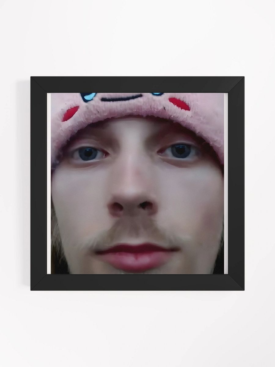Jon Bruh Face Wood Framed Matte Poster product image (3)