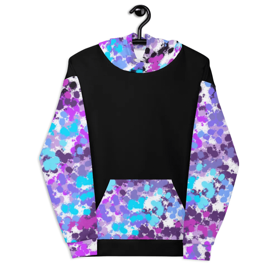 Purple And Black Splotch Hoodie product image (8)