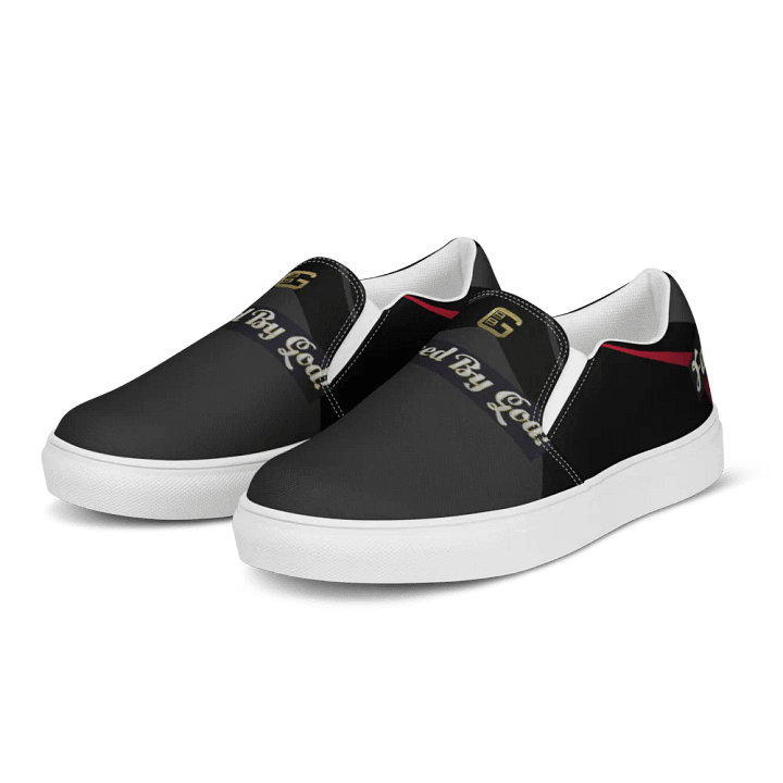 BBG Black with Red Stripe Men's Slip Ons product image (2)