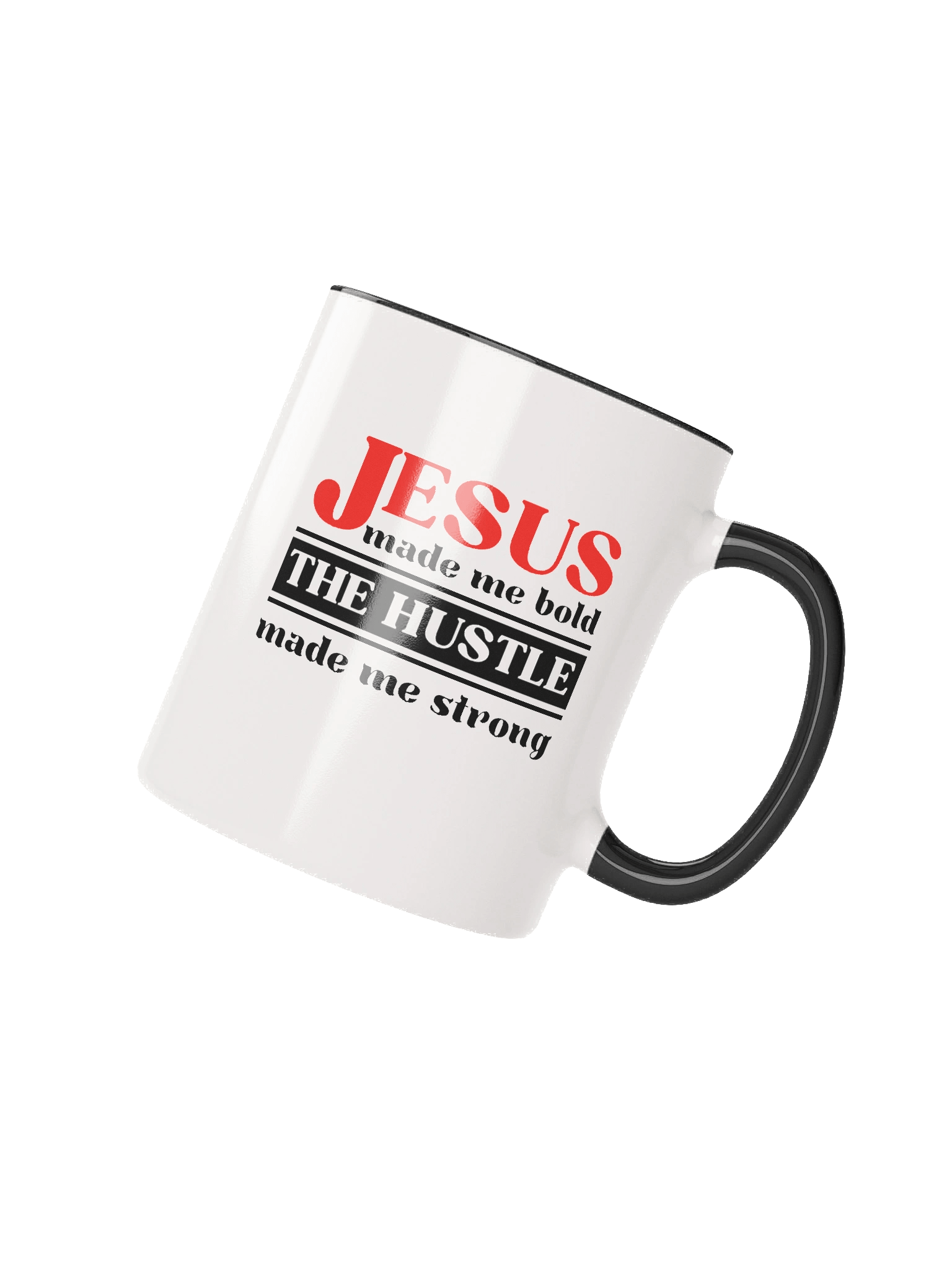 Jesus Made Me Bold The Hustle Made Me Strong Christian Mug | Faith & Hustle Coffee Cup | Motivational Christian Gift product image (3)