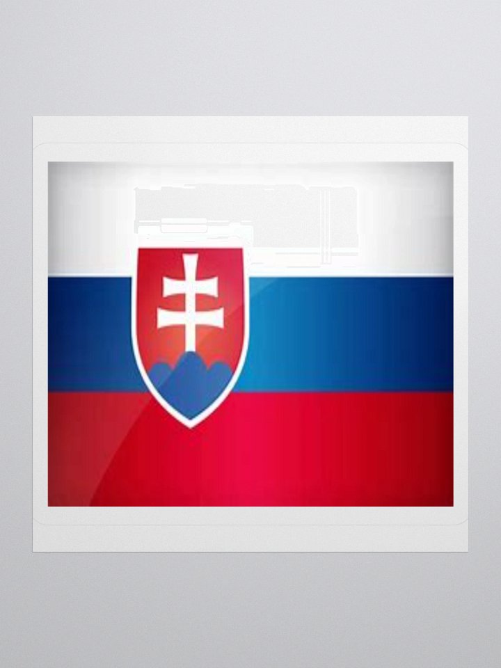 Slovakia Flag Sticker - Durable Vinyl for Indoor Use - Multiple Sizes Available product image (1)