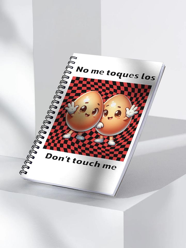 Don't Touch Me Animated Egg Duo Spiral Notebook product image (2)