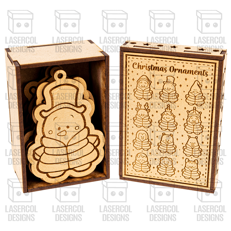 Christmas Ornaments Box - Laser Cut Files product image (10)