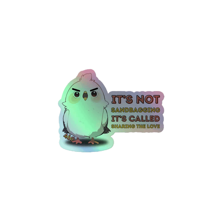 Sharing The Love Holographic Sticker product image (1)