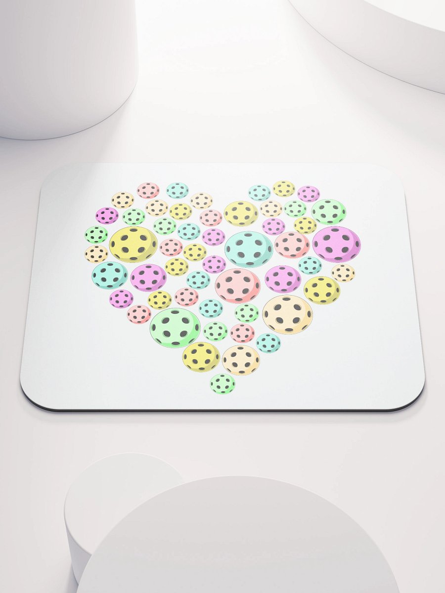 Heart Pickleball Colored Mouse Pad product image (2)