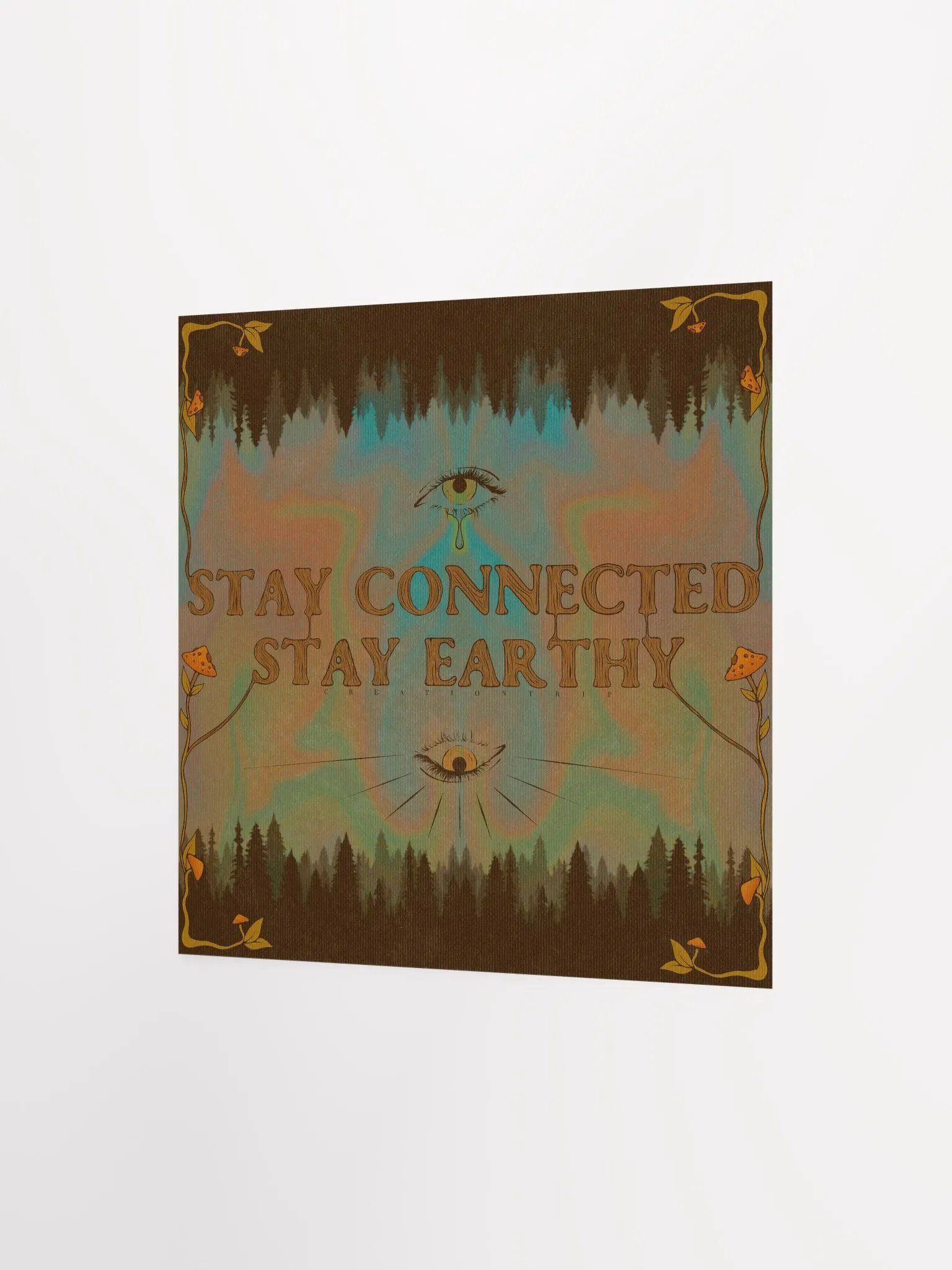Matte Poster - Stay Connected, Stay Earthy product image (1)