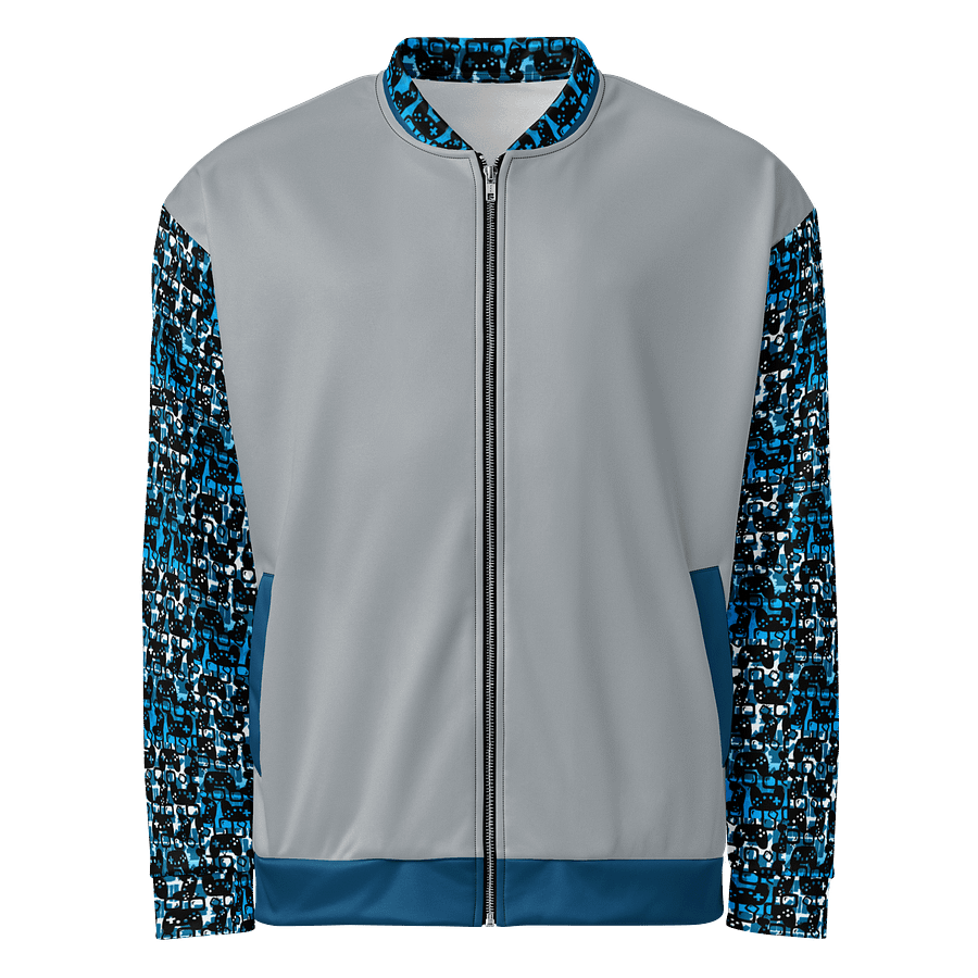 Experience Stories Unisex Bomber Jacket (Blue, Gray, and Black) product image (2)