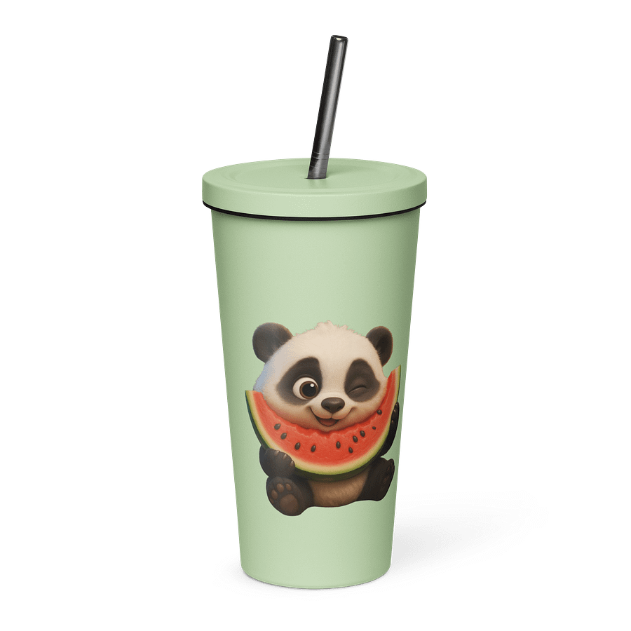Panda - Insulated Tumbler with a Straw product image (1)