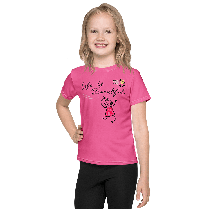"Life is Beautiful" Fuchsia Tee product image (1)