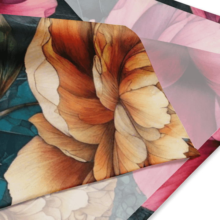 Floral Mosaic Vintage Peony All-Over Bandana product image (4)