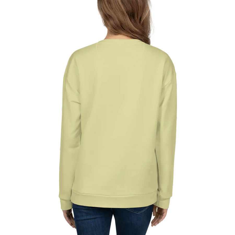 Plain Light Yellow True Summer Unisex Recycled Polyester Heavyweight Premium Sweatshirt by Treasure Pie product image (8)