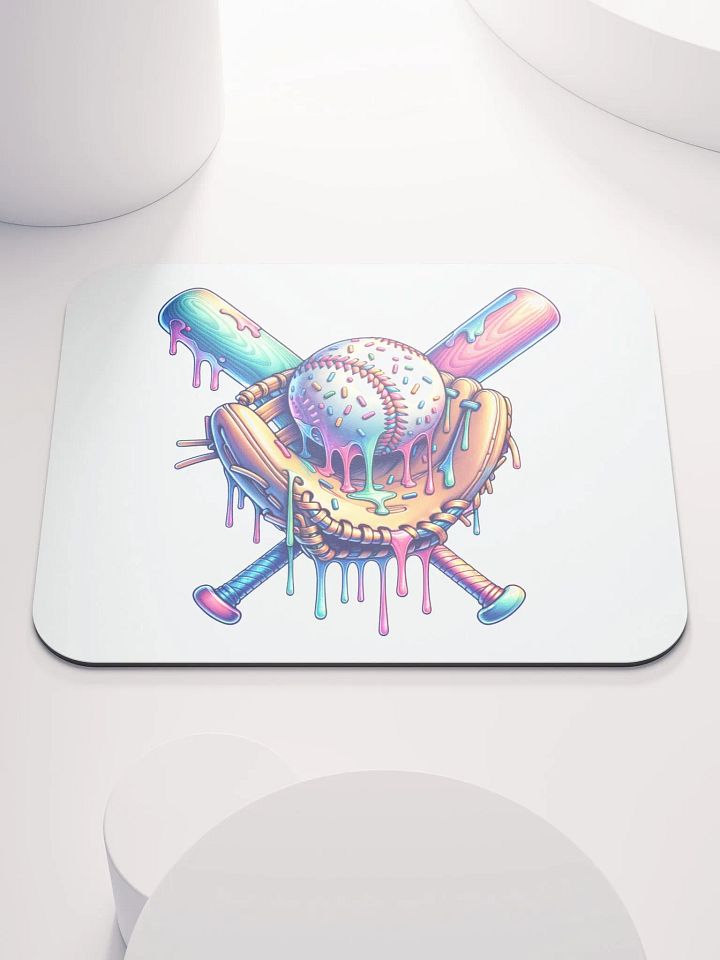 Ice Cream Sprinkles Baseball Colorful Dreams Mouse Pad product image (2)