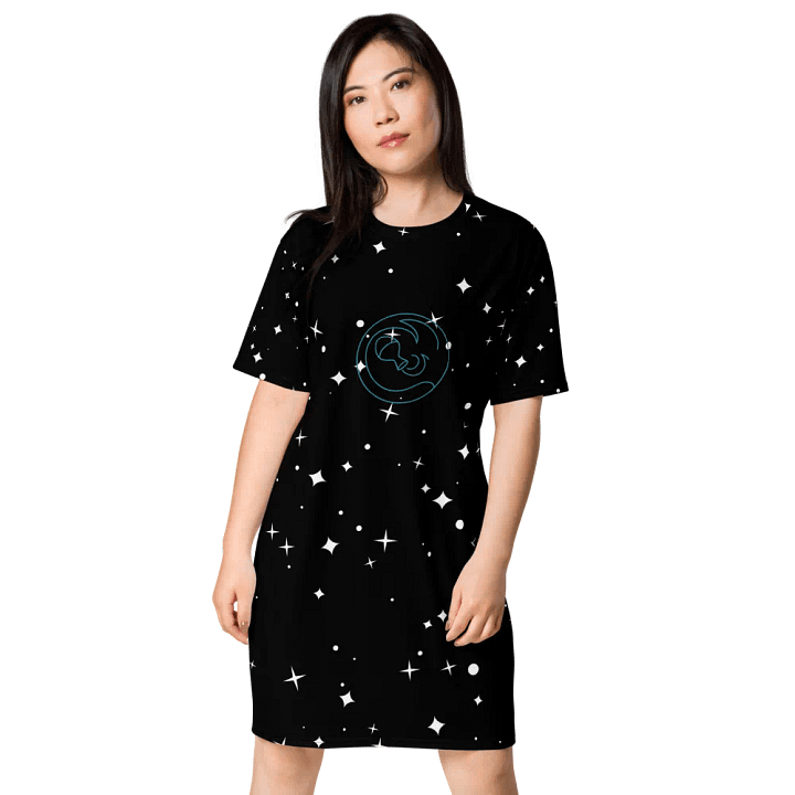 Starry Aquarius Explorer T-Shirt Dress product image (1)