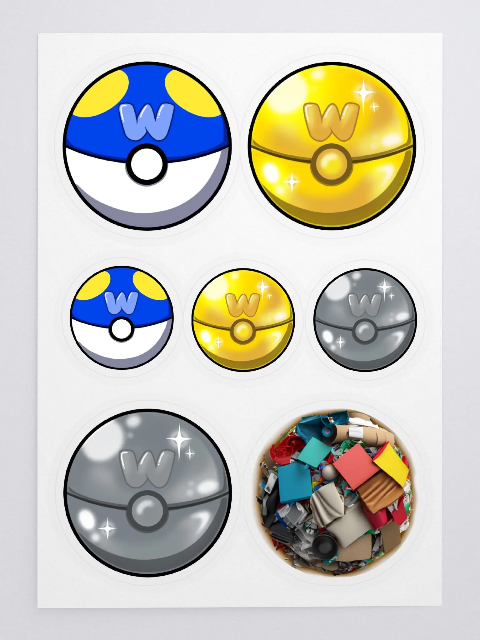 wopiCatch Stickers: Balls on a Sheet product image (3)