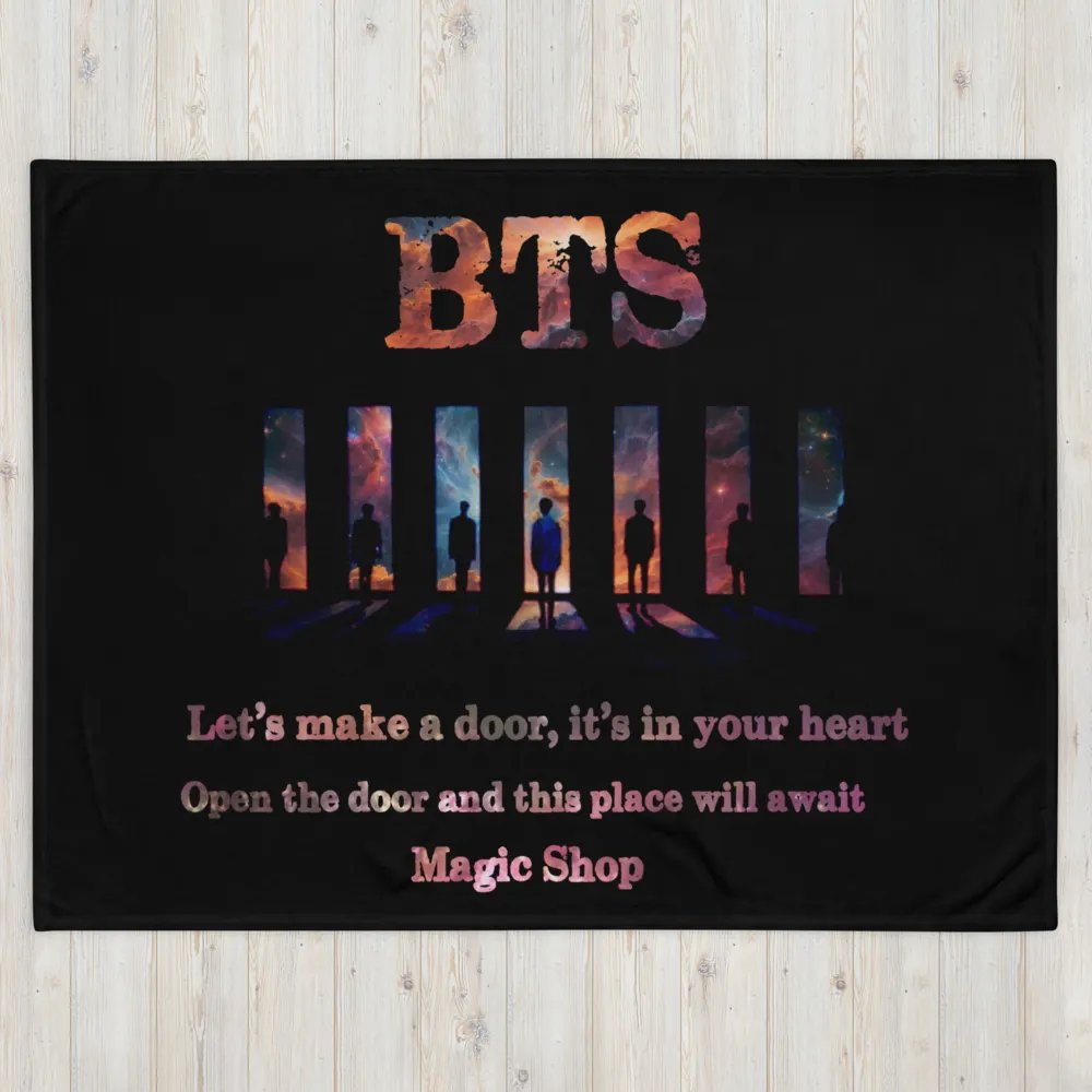BTS - OT7 - Doorways Throw Blanket - Designed by ChimberArt product image (4)