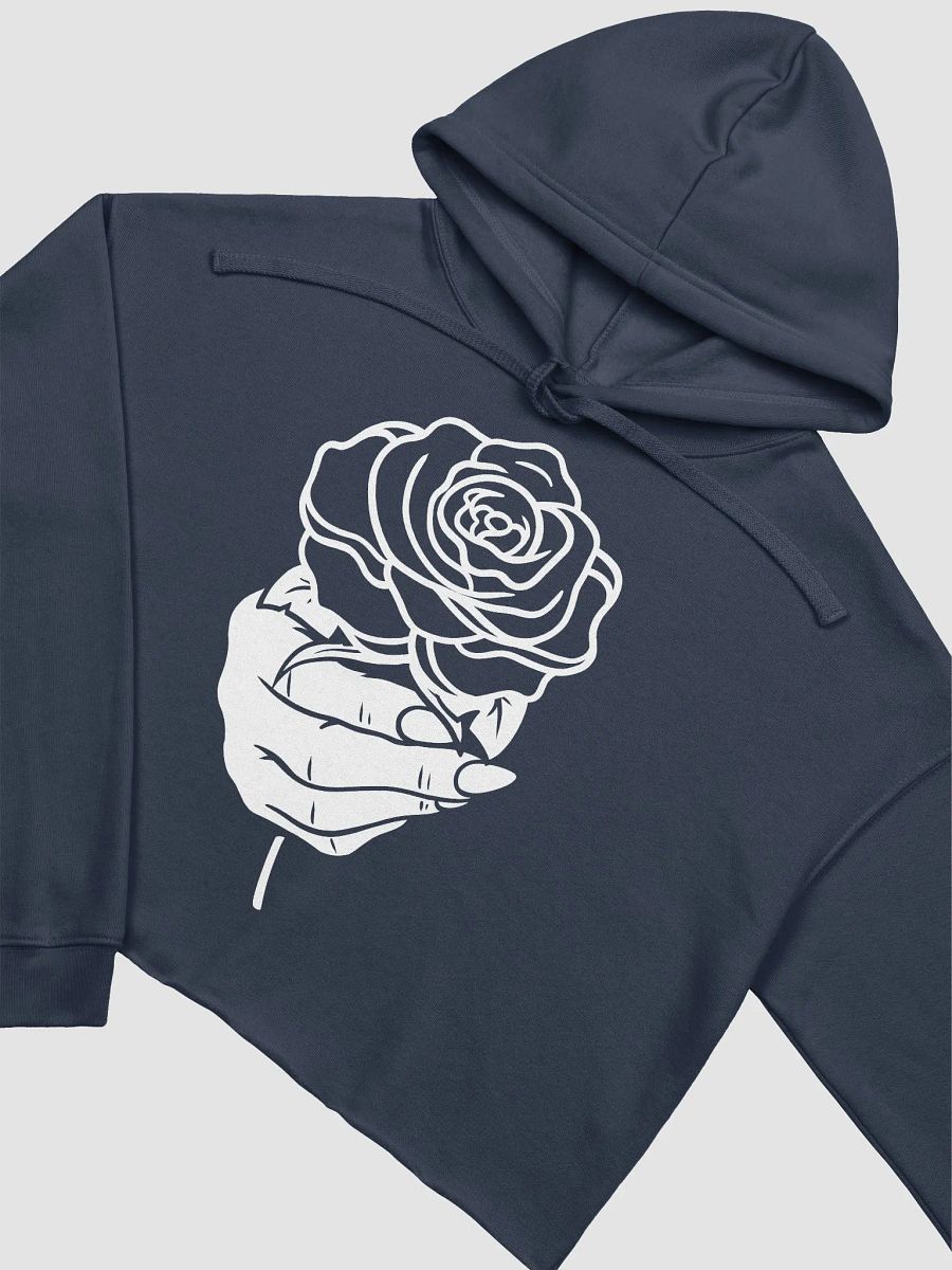 "Black Rose Beauty" Cropped Hoodie product image (3)
