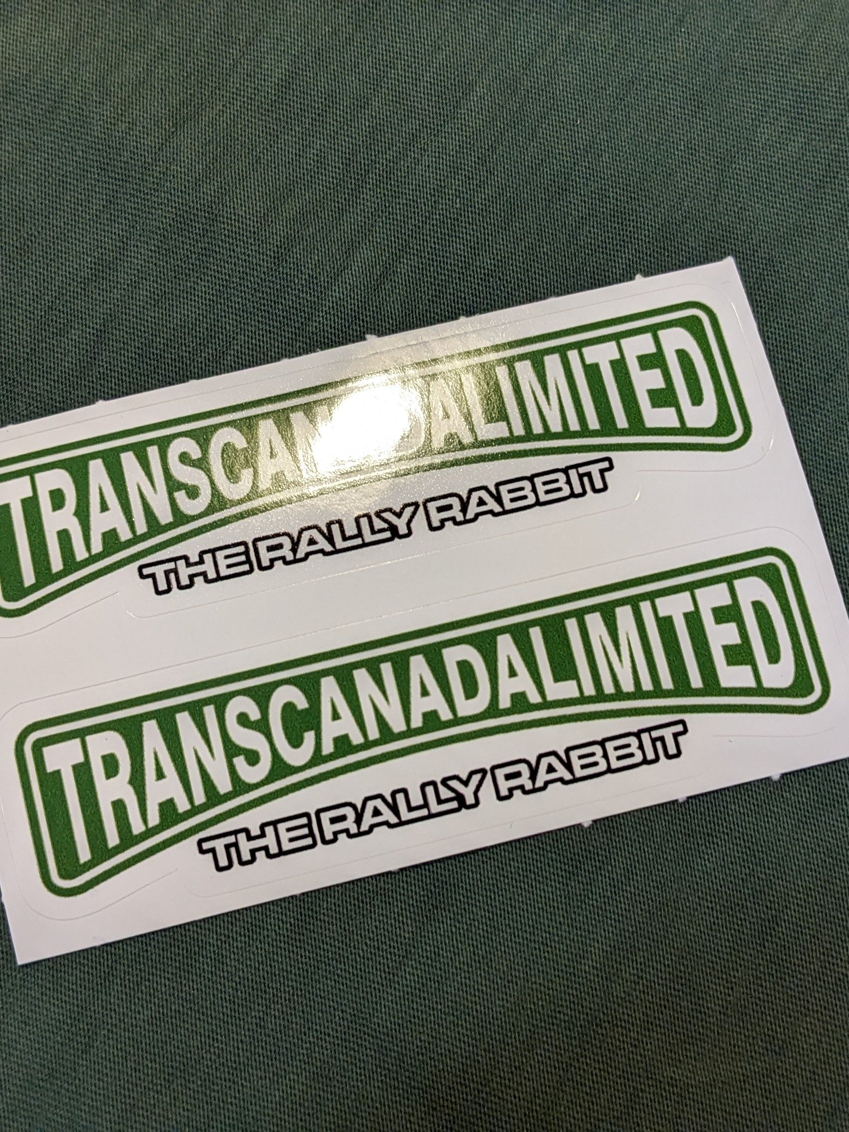 Classic Rally Rabbit Logo Sticker x2 product image (1)