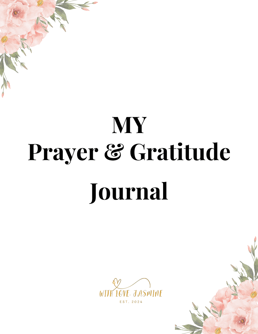 Digital My Prayer & Gratitude Journal With Love, Jasmine product image (1)